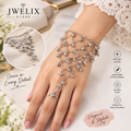 Silver Bell Finger Ring Bracelet – Chunky Chain Hand Harness Tassel