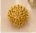 Gold Layered Petal Dome Ring