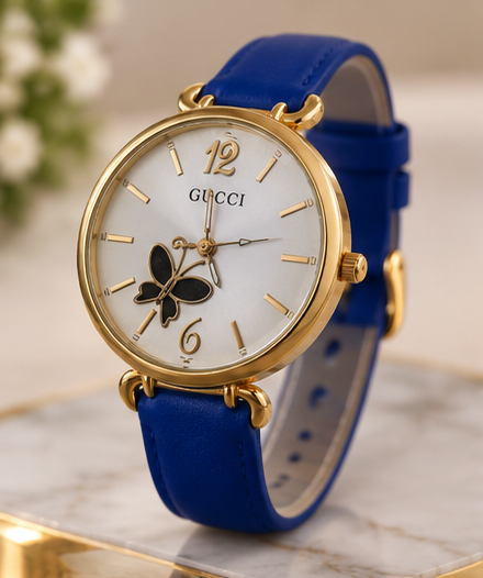 Royal Blue Butterfly Wrist Watch